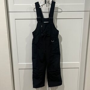 Children's Black Winter Overalls